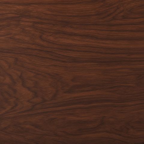 Walnut veneer swatch showing straight, warm-brown grain