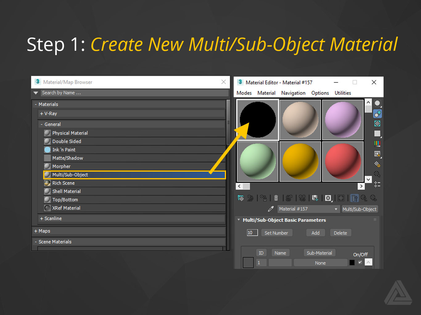 Multi Sub Object Material Creation 